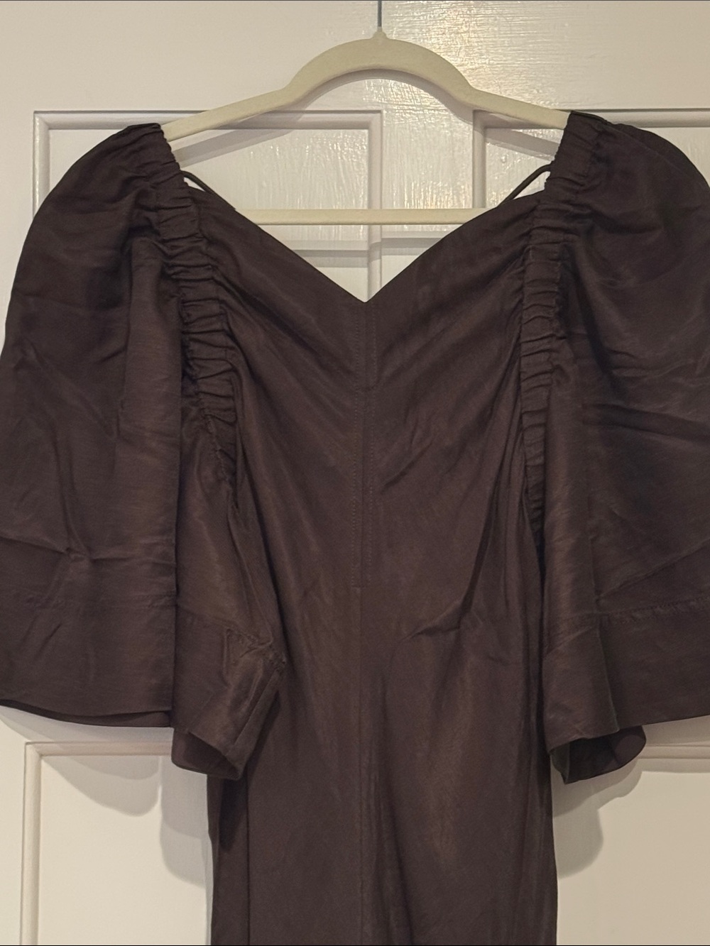Banana Republic Viscose-Linen Flutter-Sleeve Maxi Dress 873148 - Picture 6 of 11